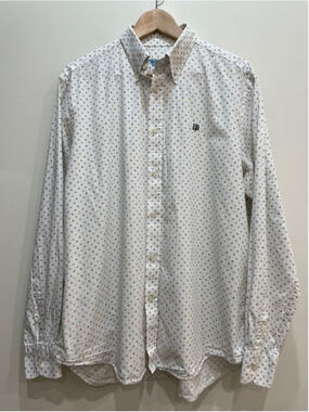 Harmont & Blaine Button Down Shirt XXL Oxford Micro Pattern Preppy Office